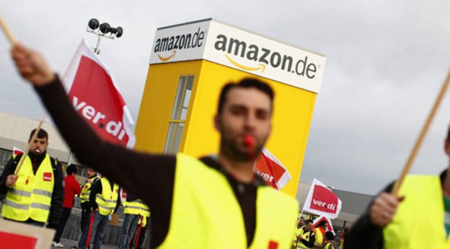 Funcionários da Amazon na Alemanha entram em greve